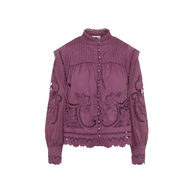 PINK RICHELIEU COTTON BLOUSE sold by Lord & Taylor