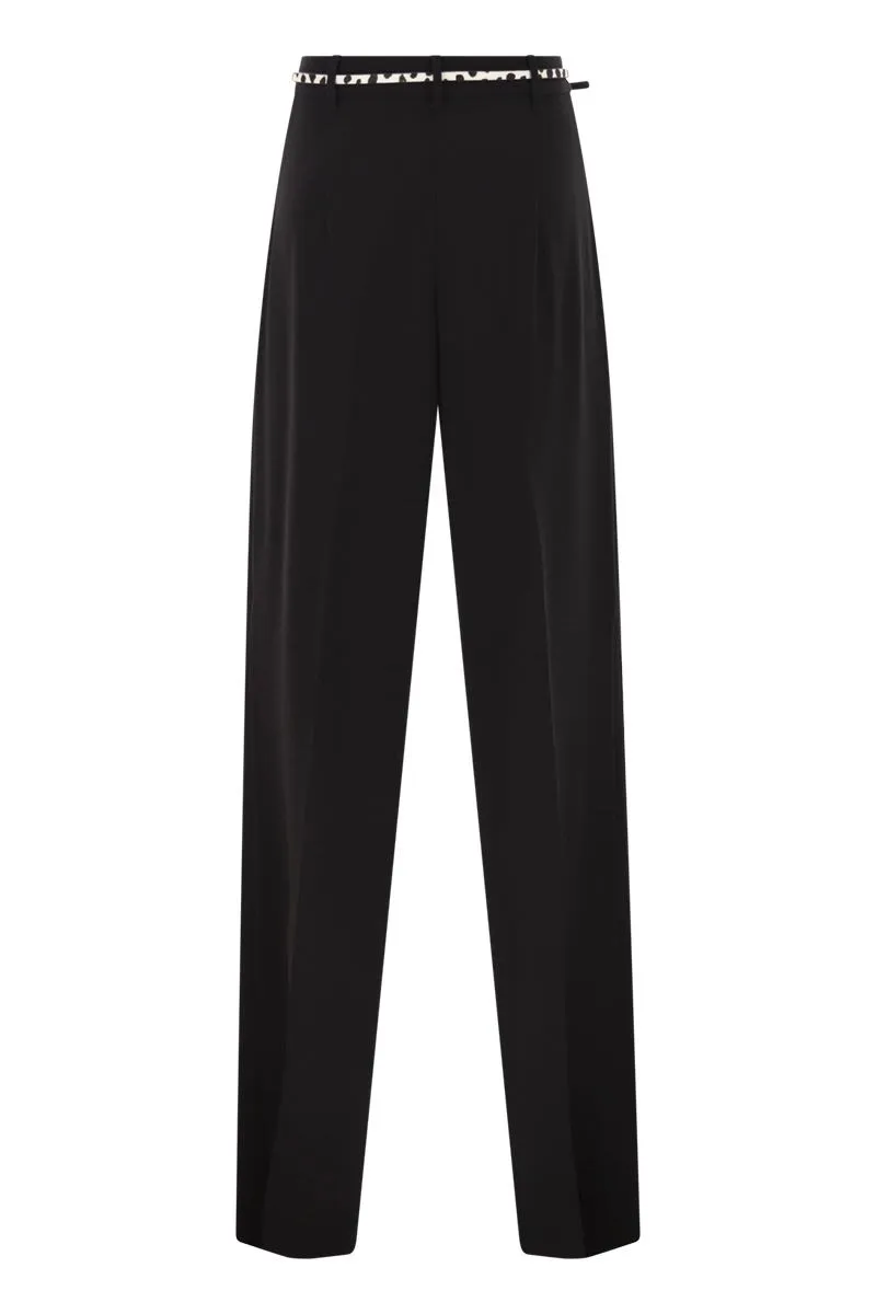 BLACK CREPE CORVINO PANT sold by Lord & Taylor product image thumbnail 2