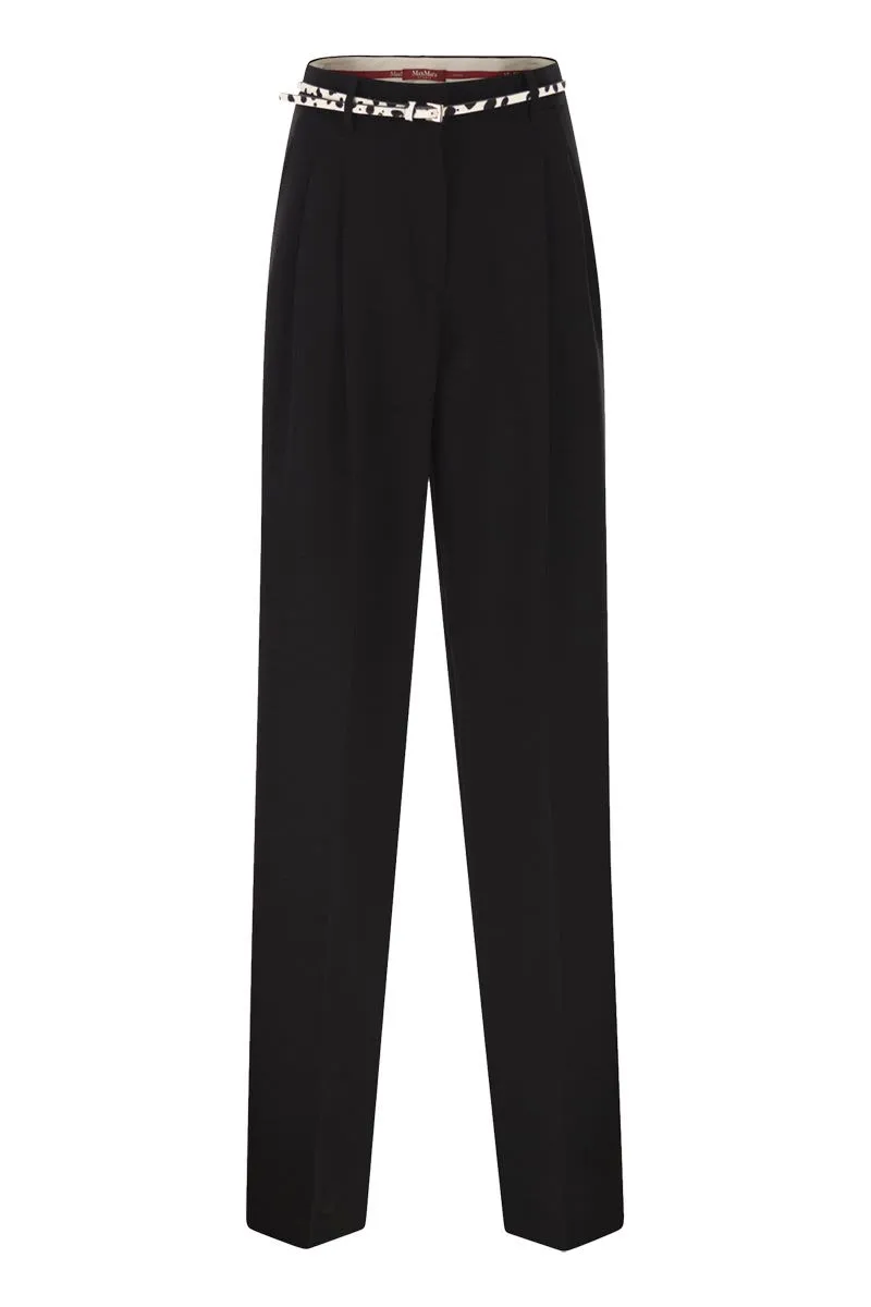 BLACK CREPE CORVINO PANT sold by Lord & Taylor