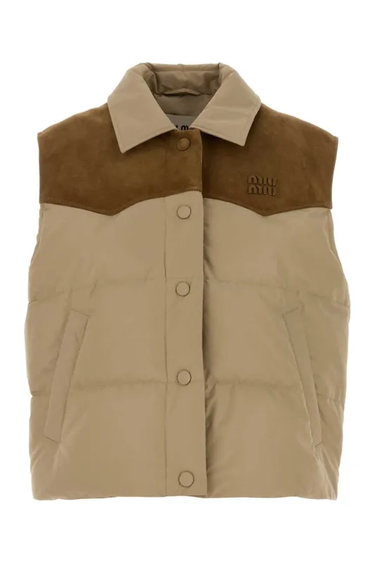 BEIGE POLYESTER DOWN JACKET sold by Lord & Taylor