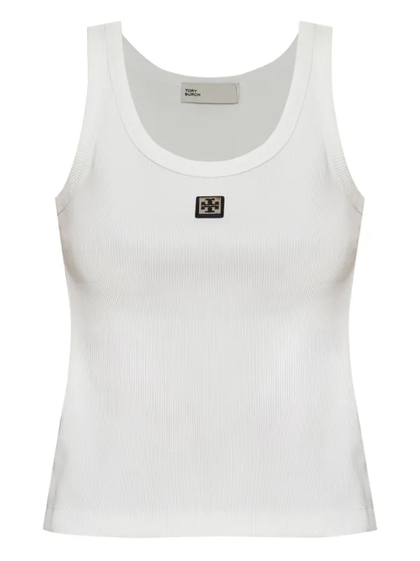LOGO COTTON TANK TOP made by Tory Burch