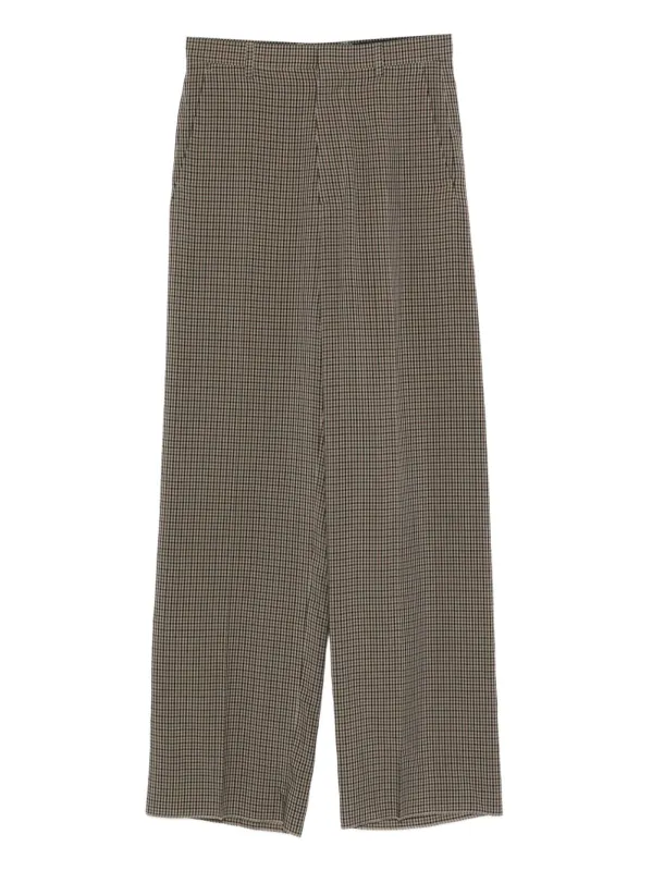 CHECKED SIDE SLIT TROUSERS made by Balenciaga