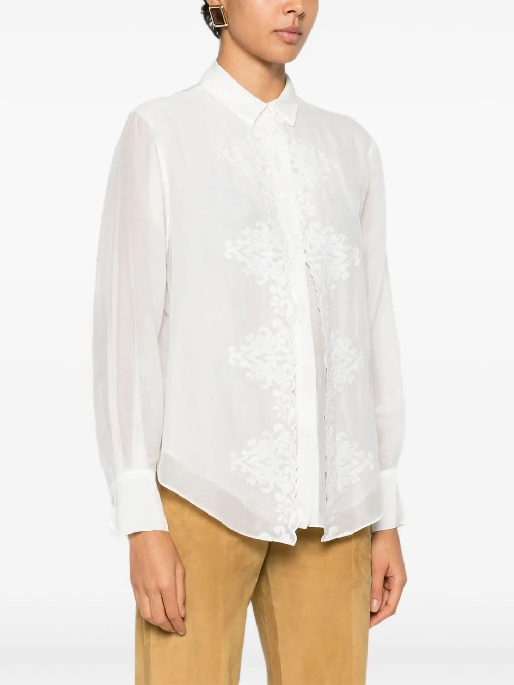 EMBROIDERED SHIRT sold by Lord & Taylor product image thumbnail 5