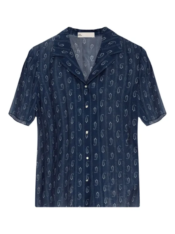 PAISLEY PRINT SHIRT made by Tory Burch