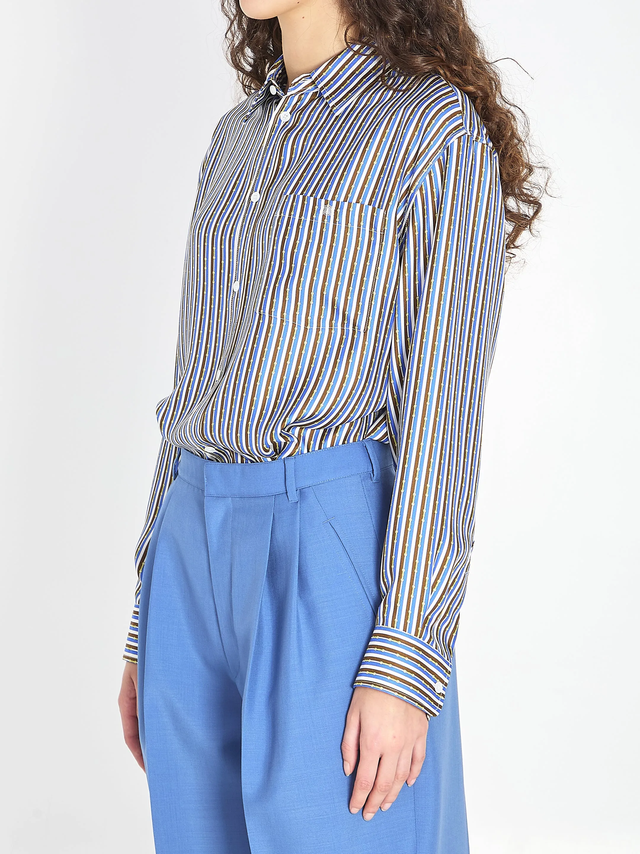 OVERSIZED STRIPED SHIRT sold by Lord & Taylor product image thumbnail 2
