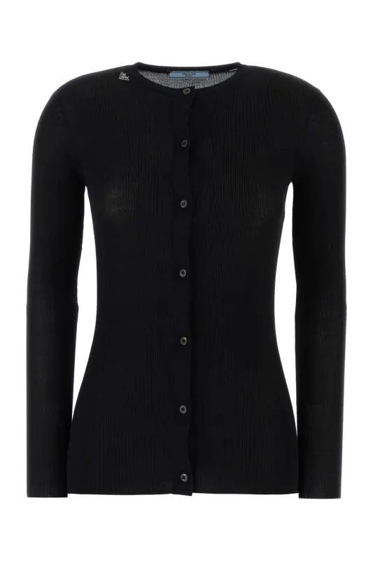 BLACK WOOL CARDIGAN sold by Lord & Taylor