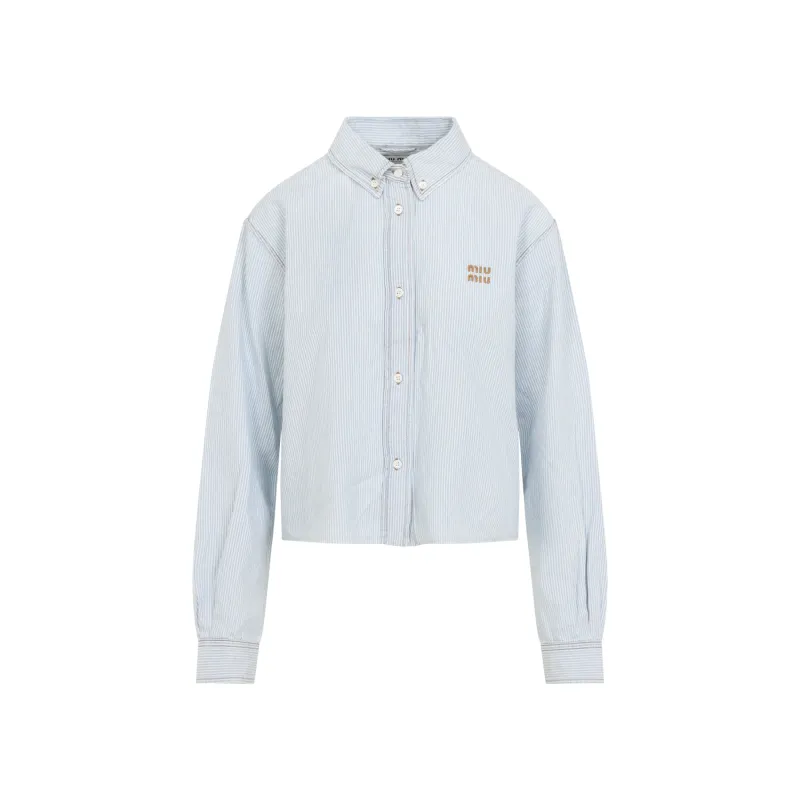 EMBROIDERED CHAMBRAY SHIRT sold by Lord & Taylor