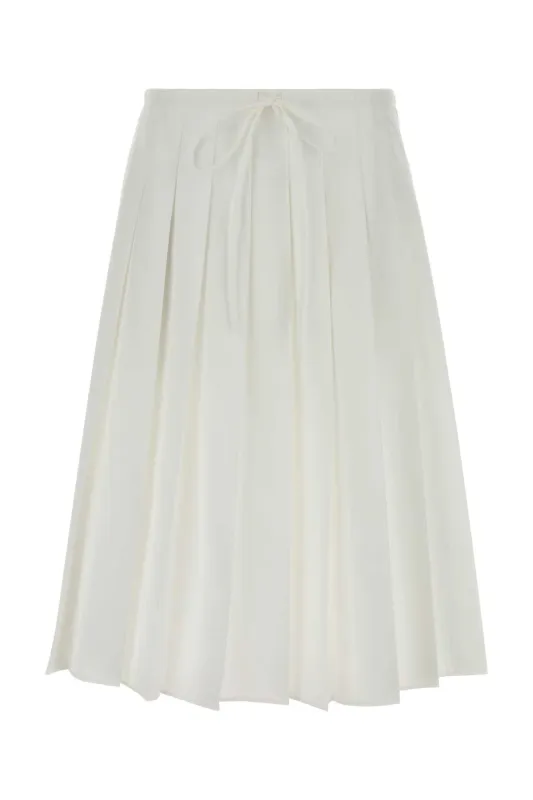 WHITE POPLIN SKIRT sold by Lord & Taylor