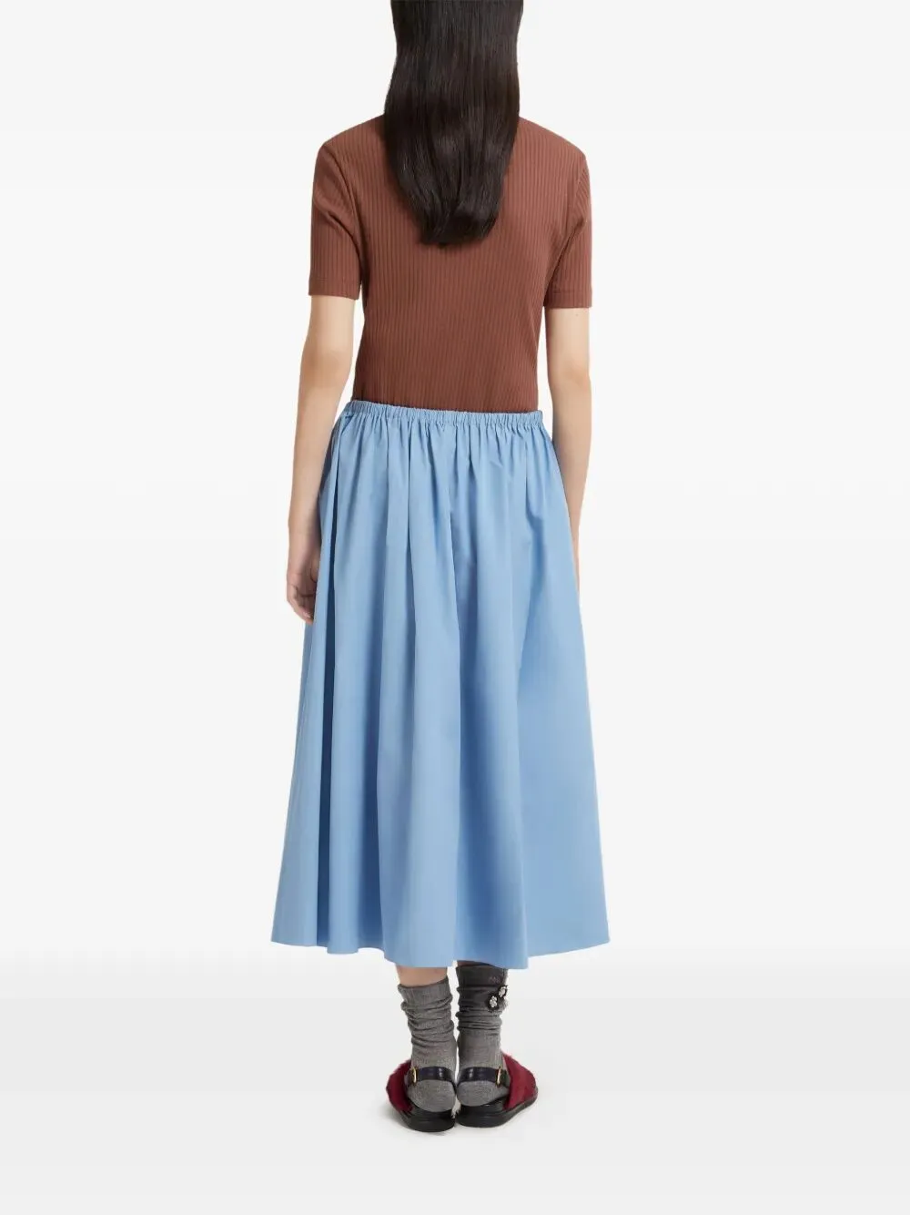 GONNA IN POPELINE DI COTONE CON COULISSE sold by Lord & Taylor product image thumbnail 4