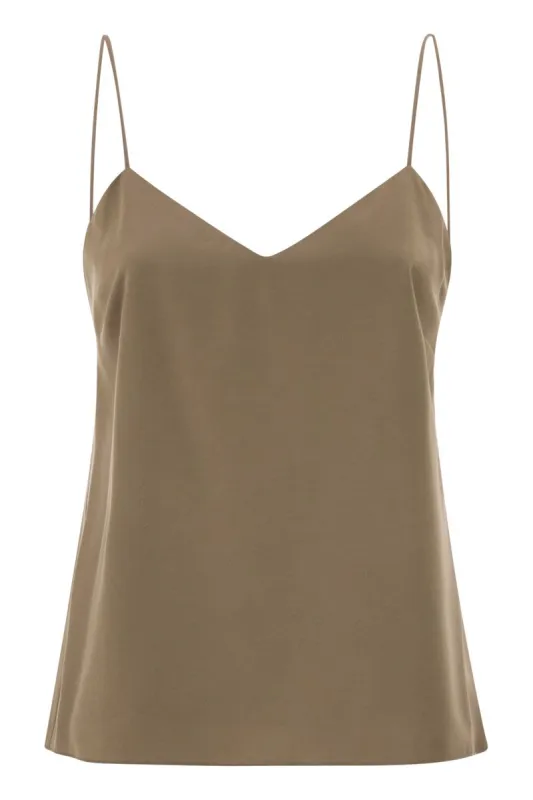 MXMUNGHIA - SILK CANVAS TOP made by MaxMara