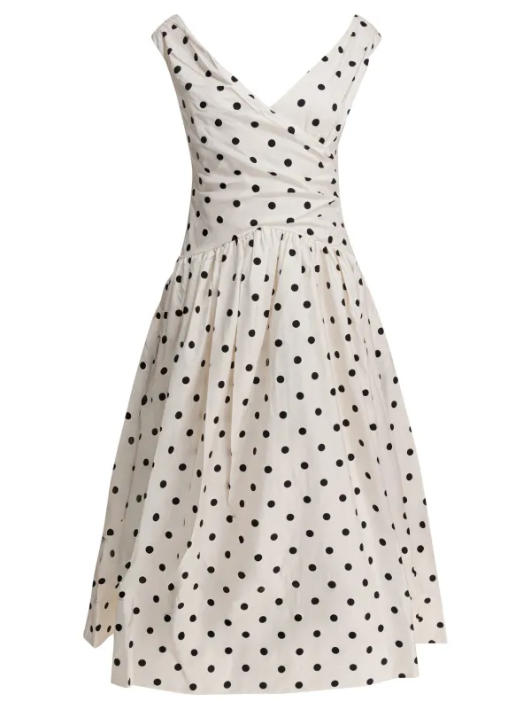 Polka dot flared midi dress sold by Lord & Taylor