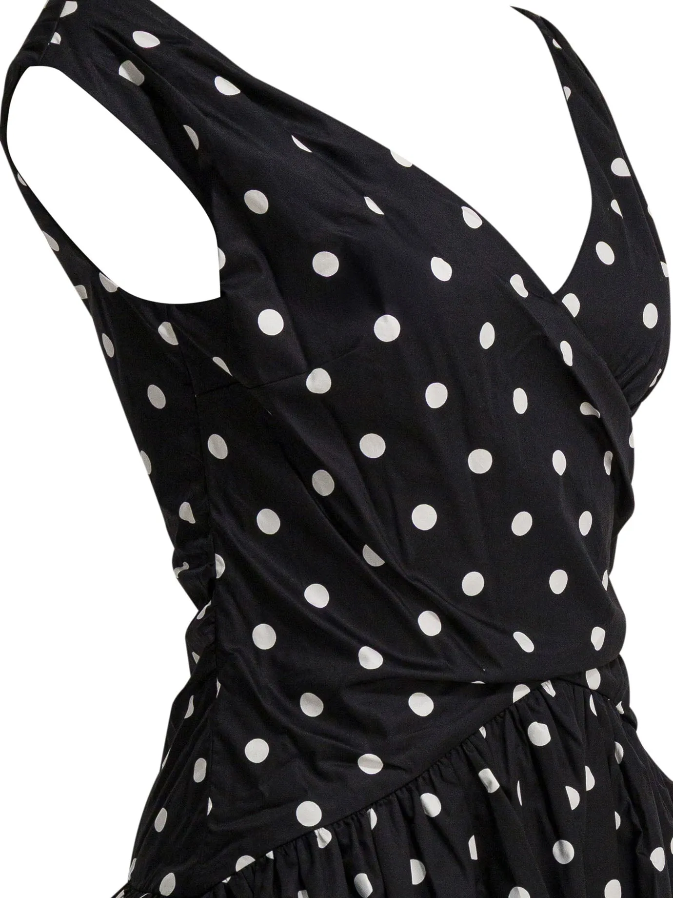 Polka dot flared dress sold by Lord & Taylor product image thumbnail 3