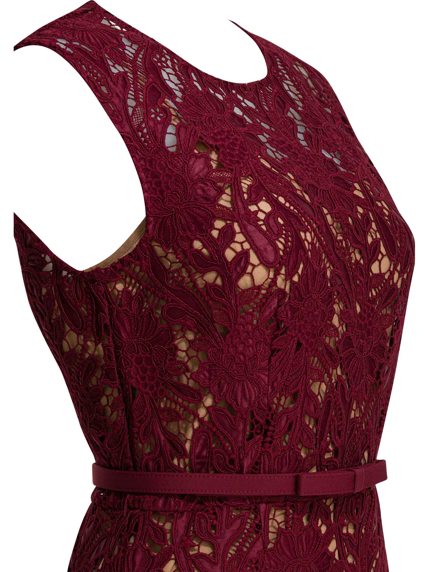 Lace sheath midi dress sold by Lord & Taylor product image thumbnail 4