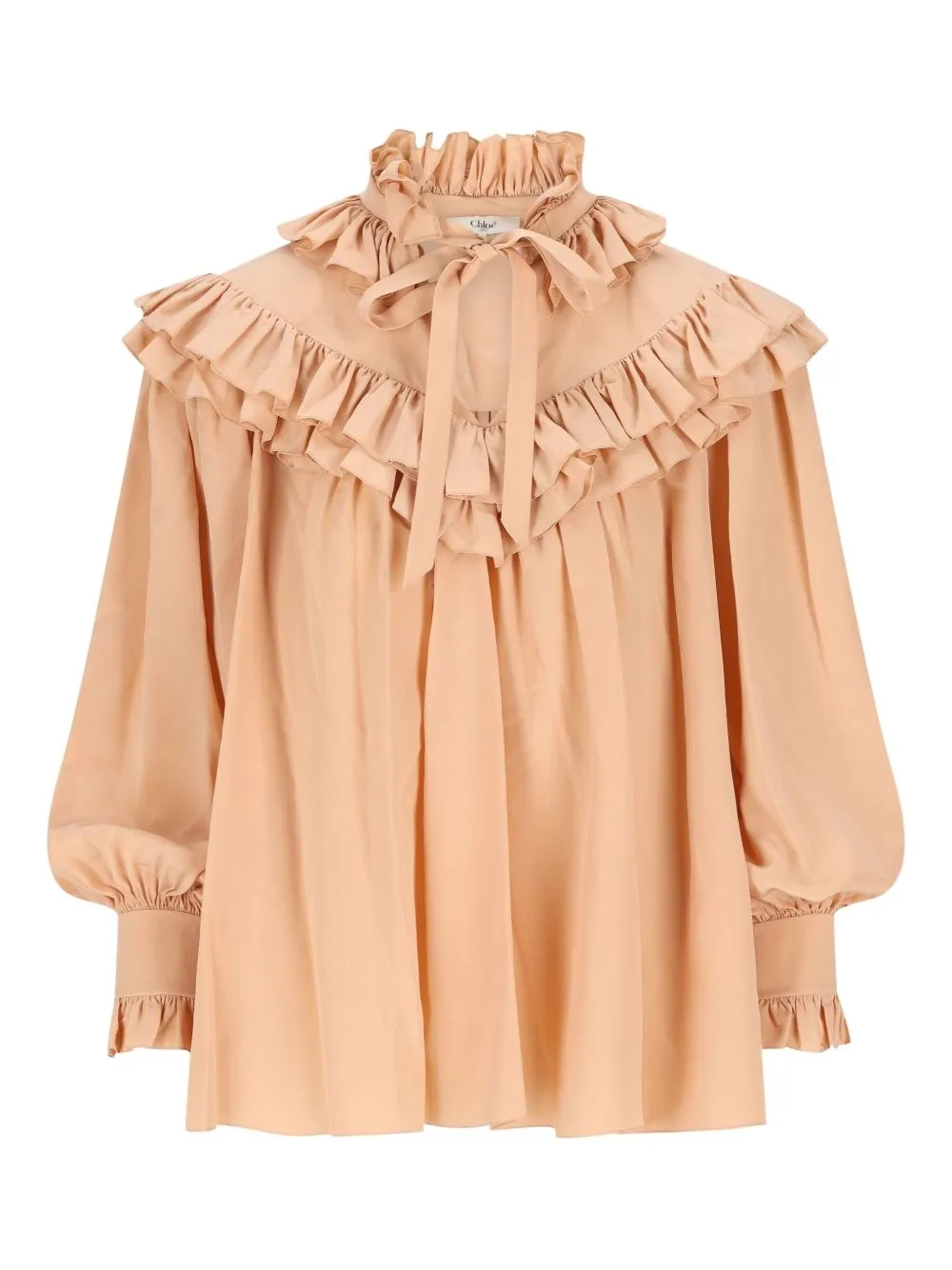 PEACH SILK BLOUSE sold by Lord & Taylor