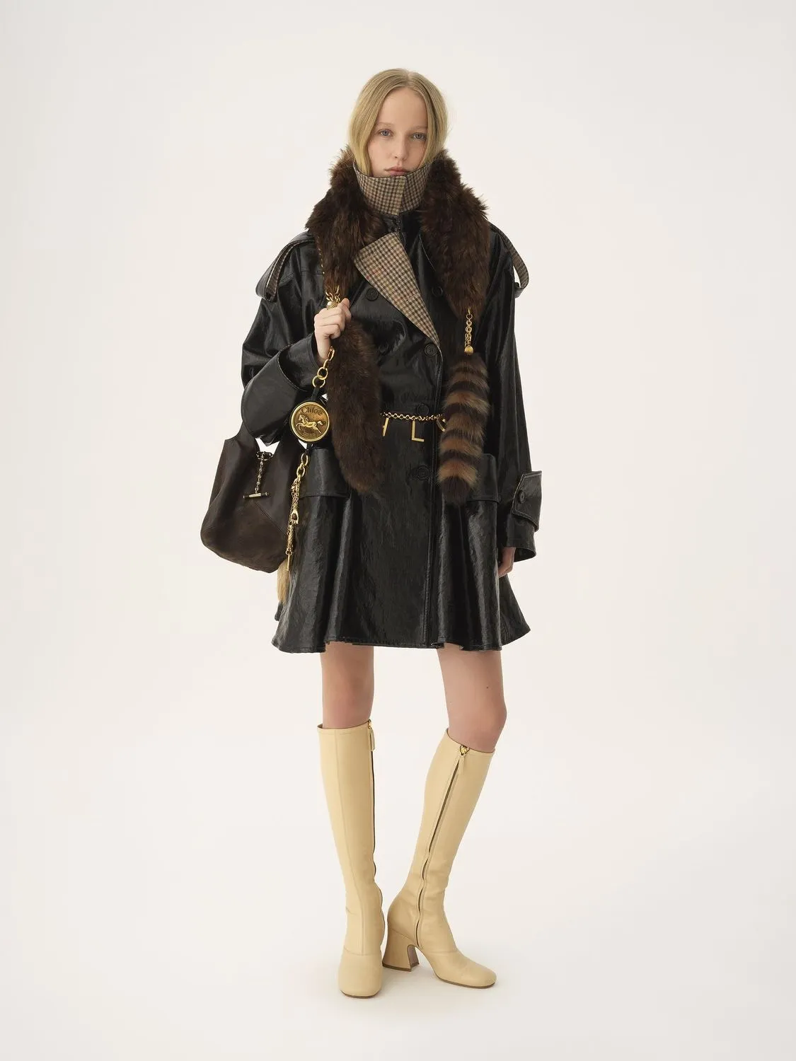 BLACK LINEN TRENCH COAT sold by Lord & Taylor product image thumbnail 2