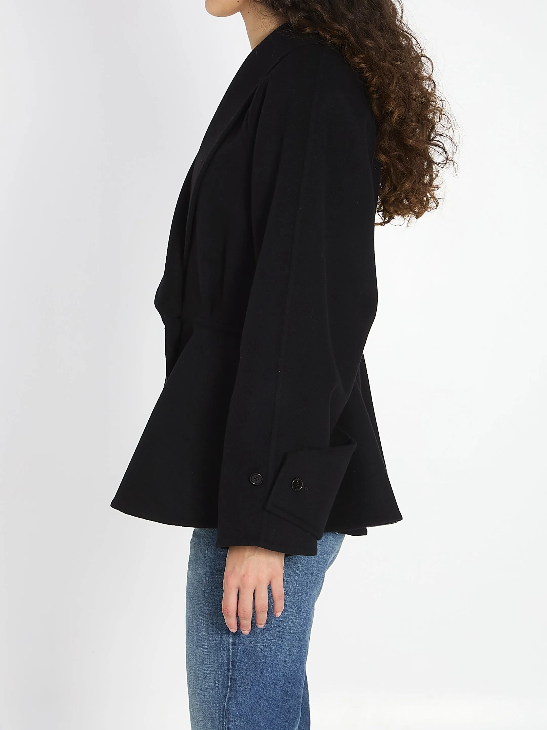 BLACK WOOL COAT sold by Lord & Taylor product image thumbnail 3