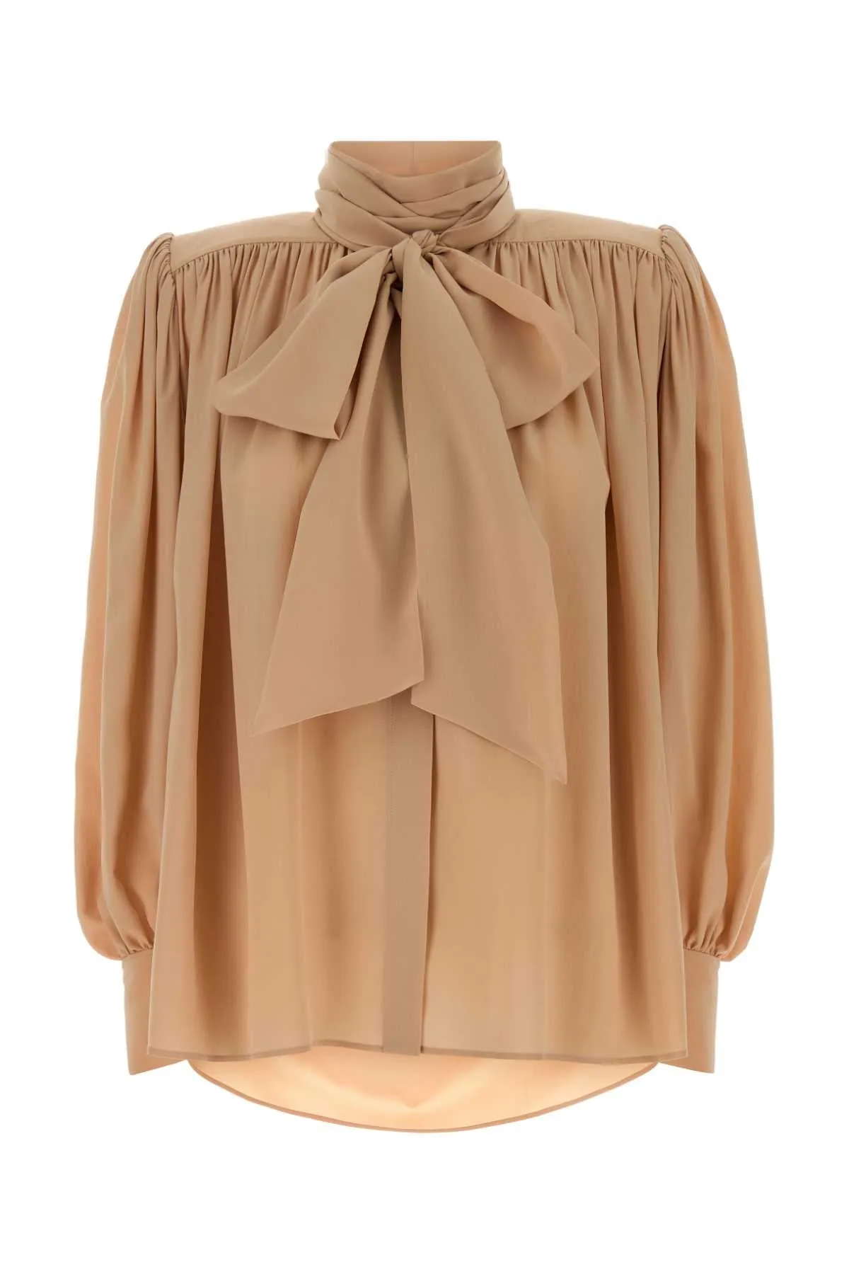 POWDER PINK CREPE BLOUSE sold by Lord & Taylor
