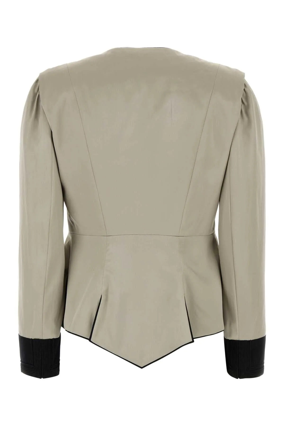 LIGHT GREY SATIN BLAZER sold by Lord & Taylor product image thumbnail 2