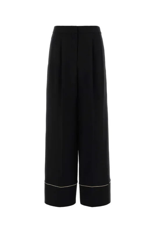 BLACK WOOL BLEND PYJAMAS PANT sold by Lord & Taylor