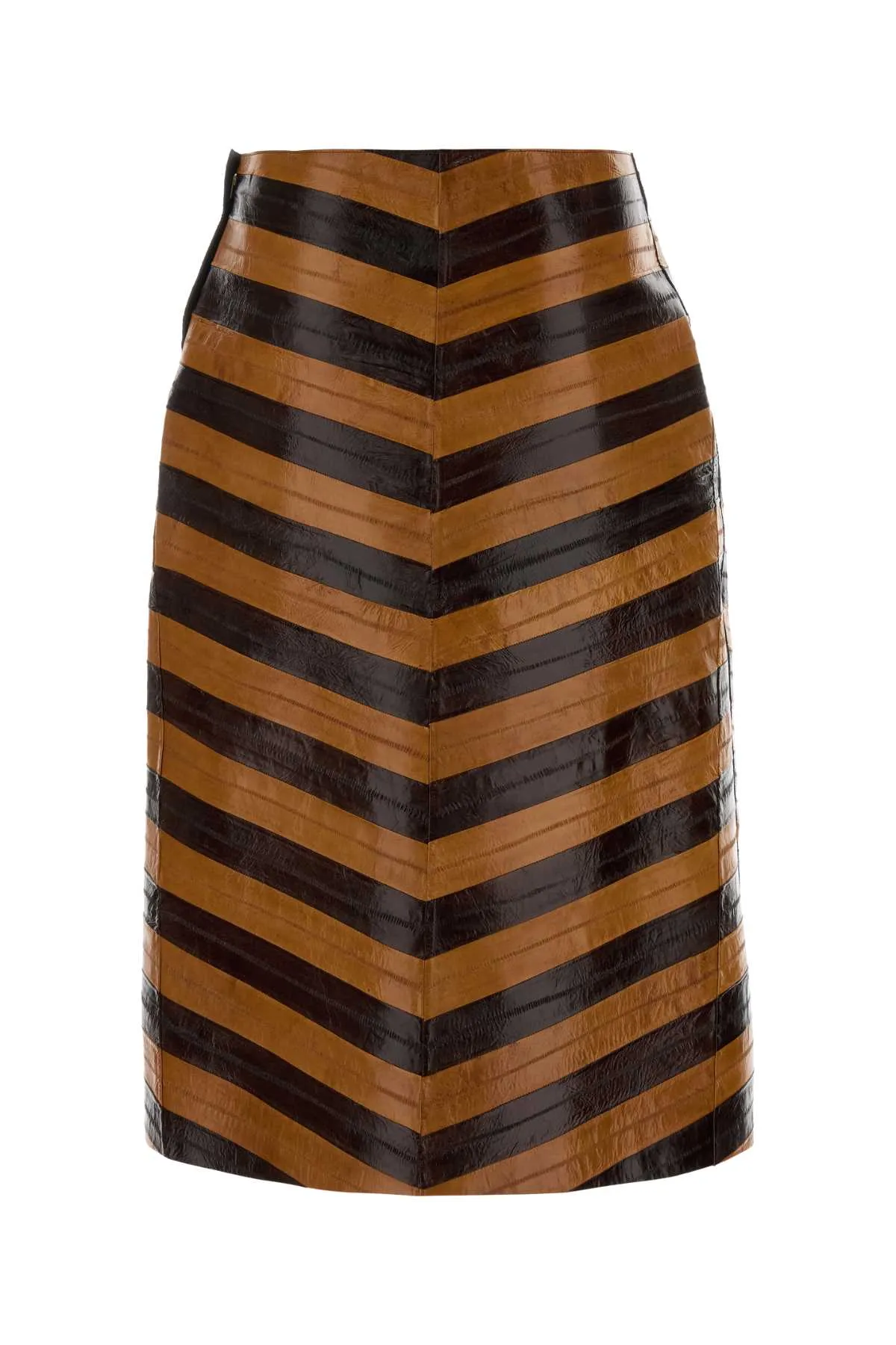 TWO-TONE LEATHER SKIRT sold by Lord & Taylor product image thumbnail 2