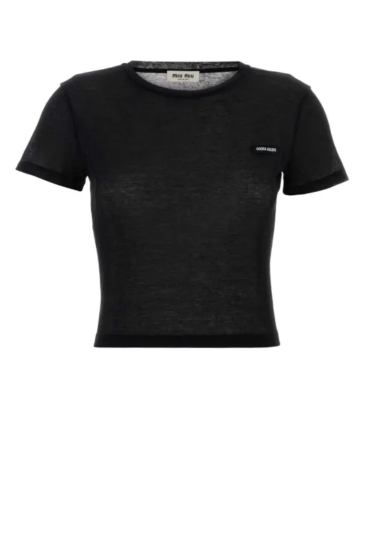 BLACK COTTON T-SHIRT sold by Lord & Taylor