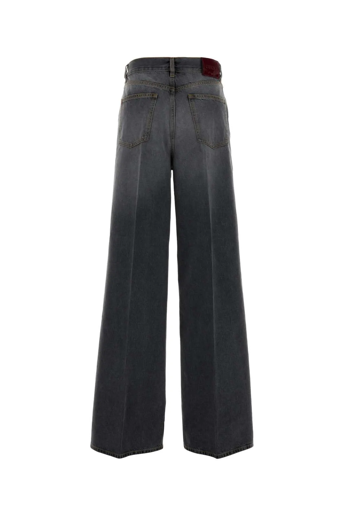 DARK GREY DENIM WIDE-LEG JEANS sold by Lord & Taylor product image thumbnail 2