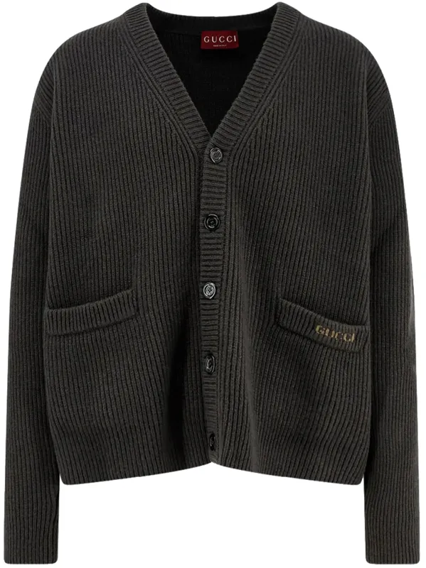 CHARCOAL WOOL BLEND CARDIGAN sold by Lord & Taylor