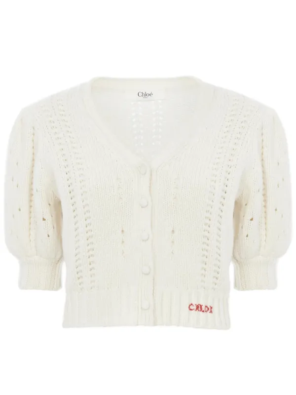 IVORY WOOL BLEND CARDIGAN sold by Lord & Taylor