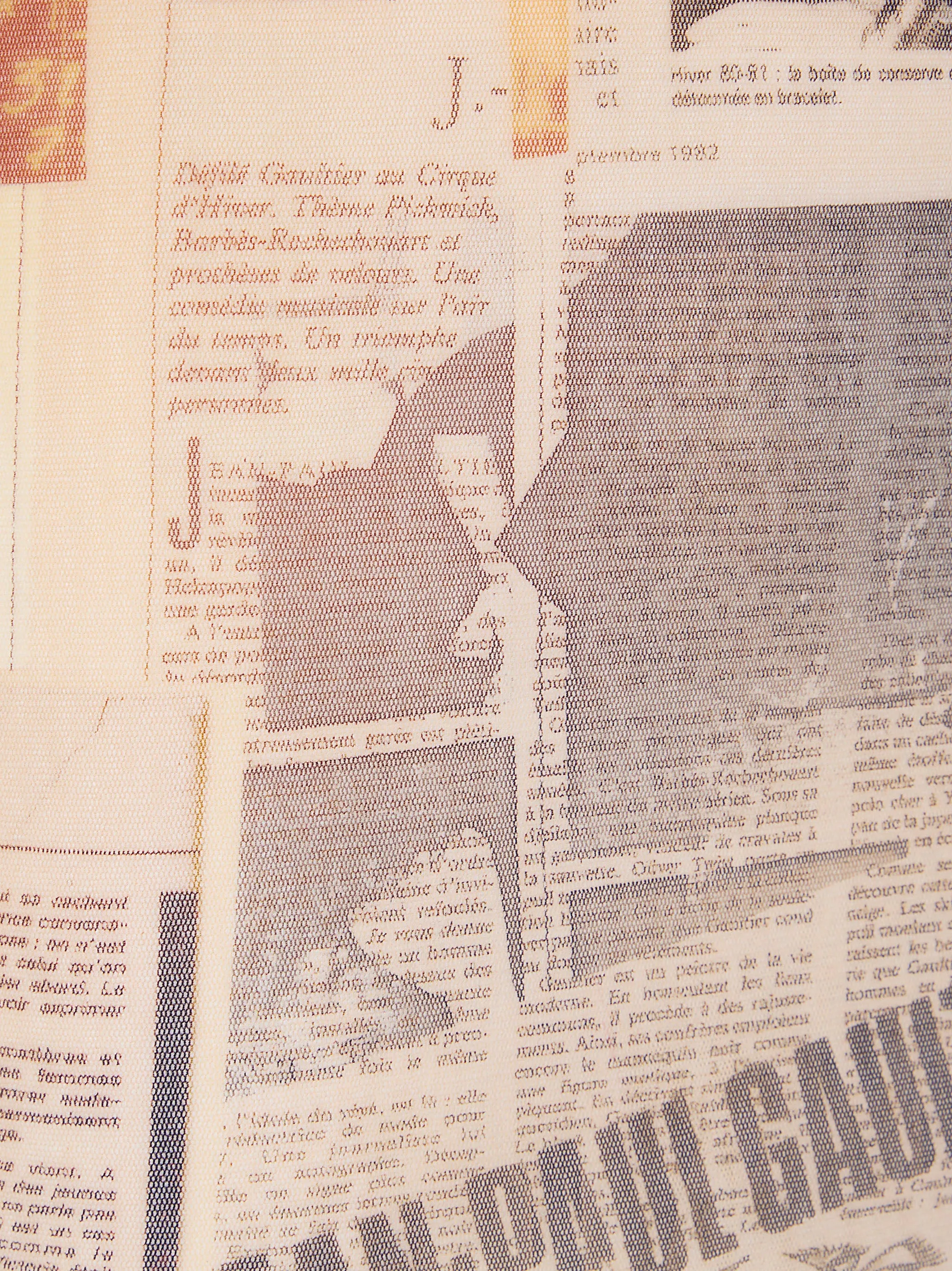 MESH MINI SKIRT PRINTED "JOURNAL" sold by Lord & Taylor product image thumbnail 3