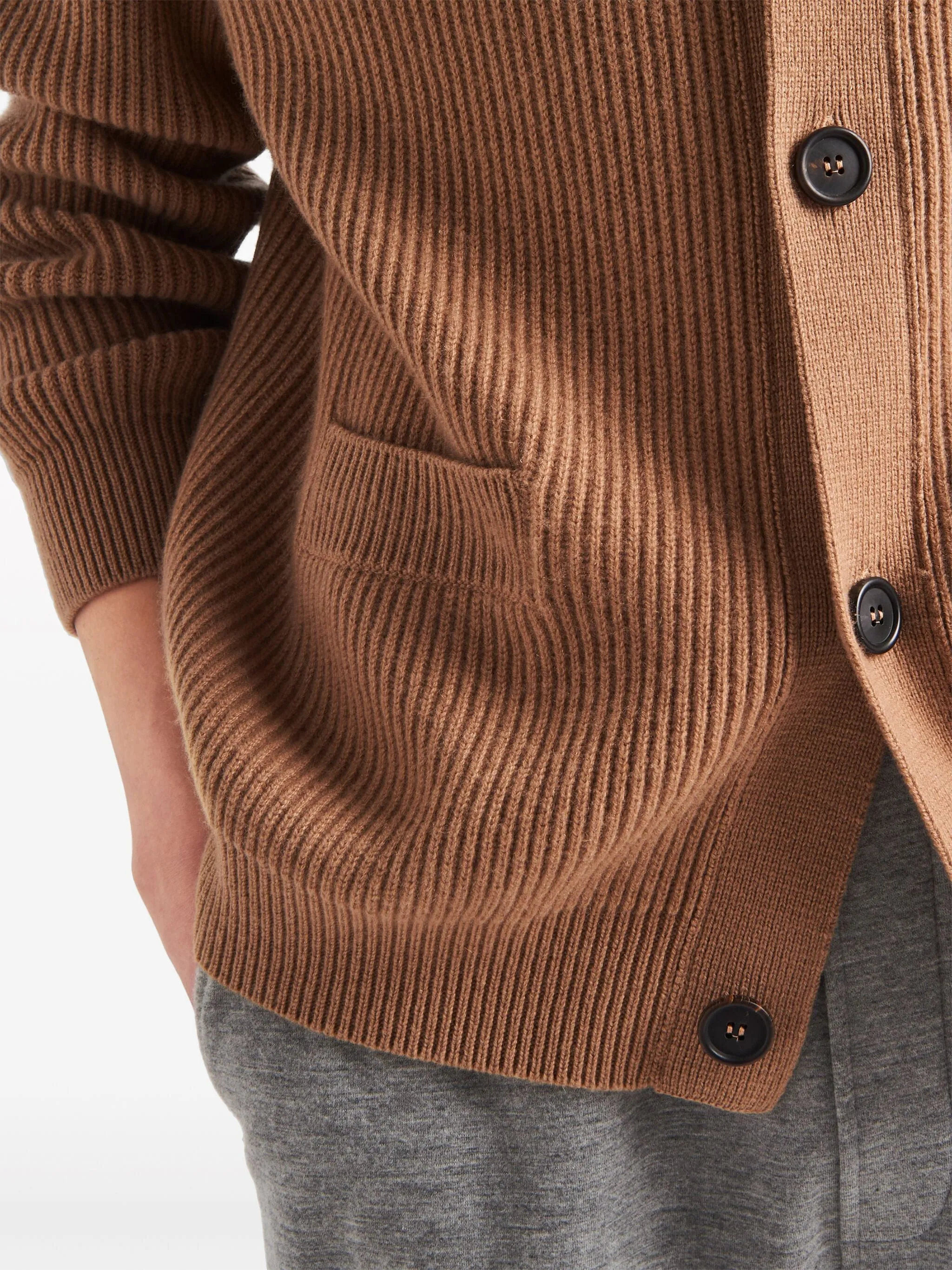 BROWN CASHMERE CARDIGAN sold by Lord & Taylor product image thumbnail 3