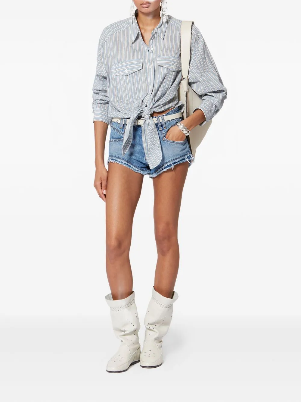 ENEIDALA DENIM SHORTS sold by Lord & Taylor product image thumbnail 5