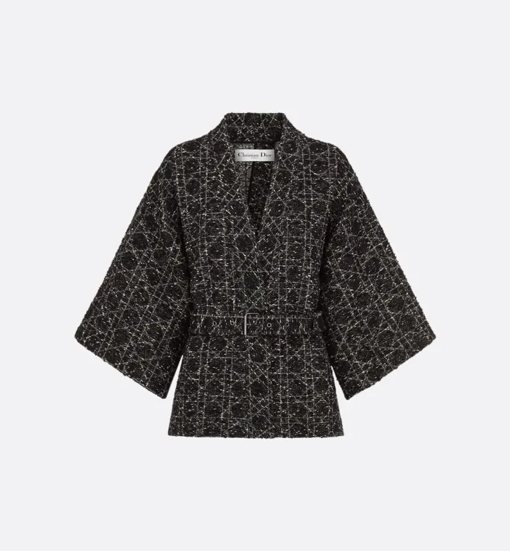BLACK WOOL-SILK JACKET sold by Lord & Taylor