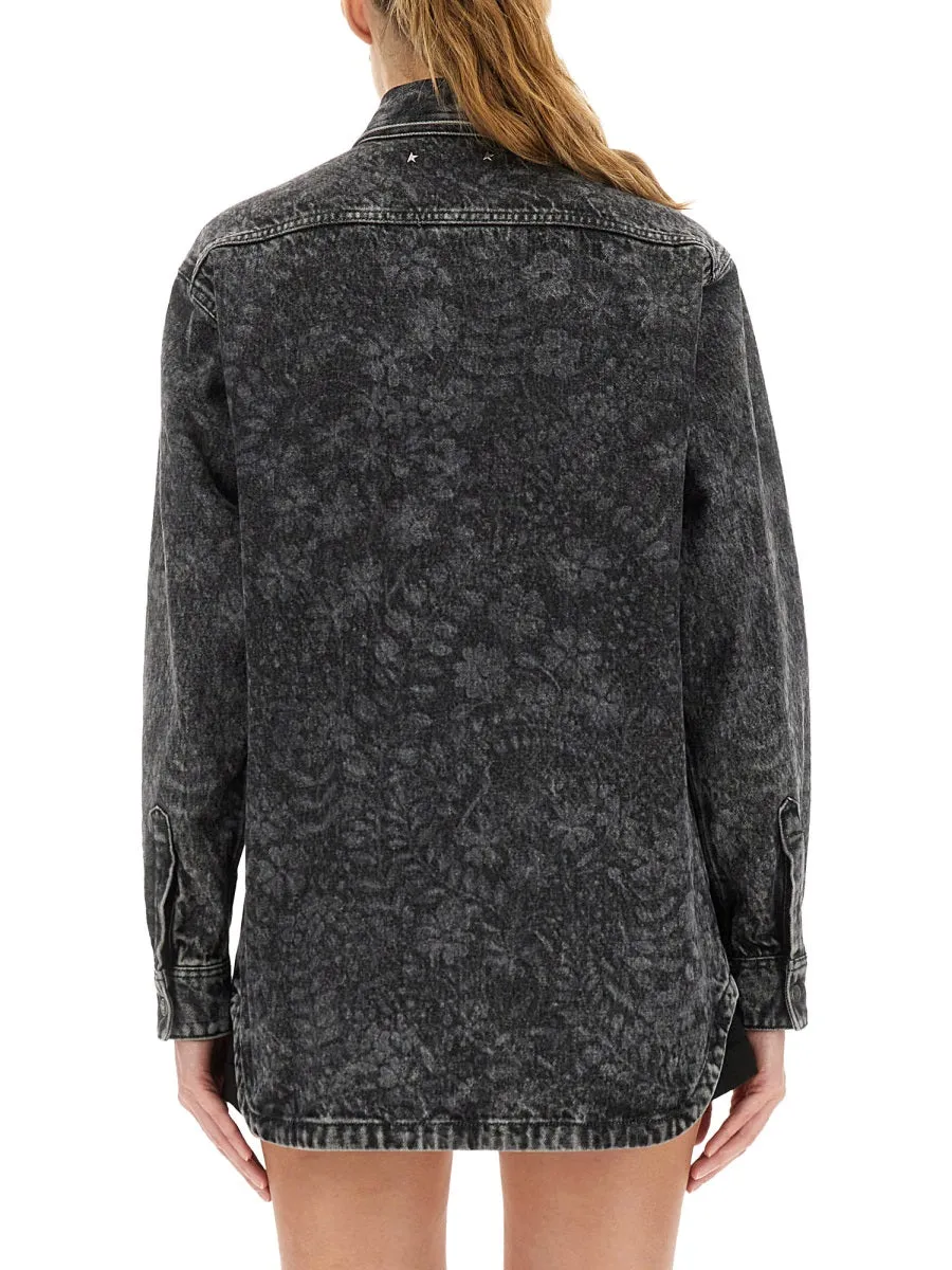 BLACK COTTON DENIM SHIRT sold by Lord & Taylor product image thumbnail 3