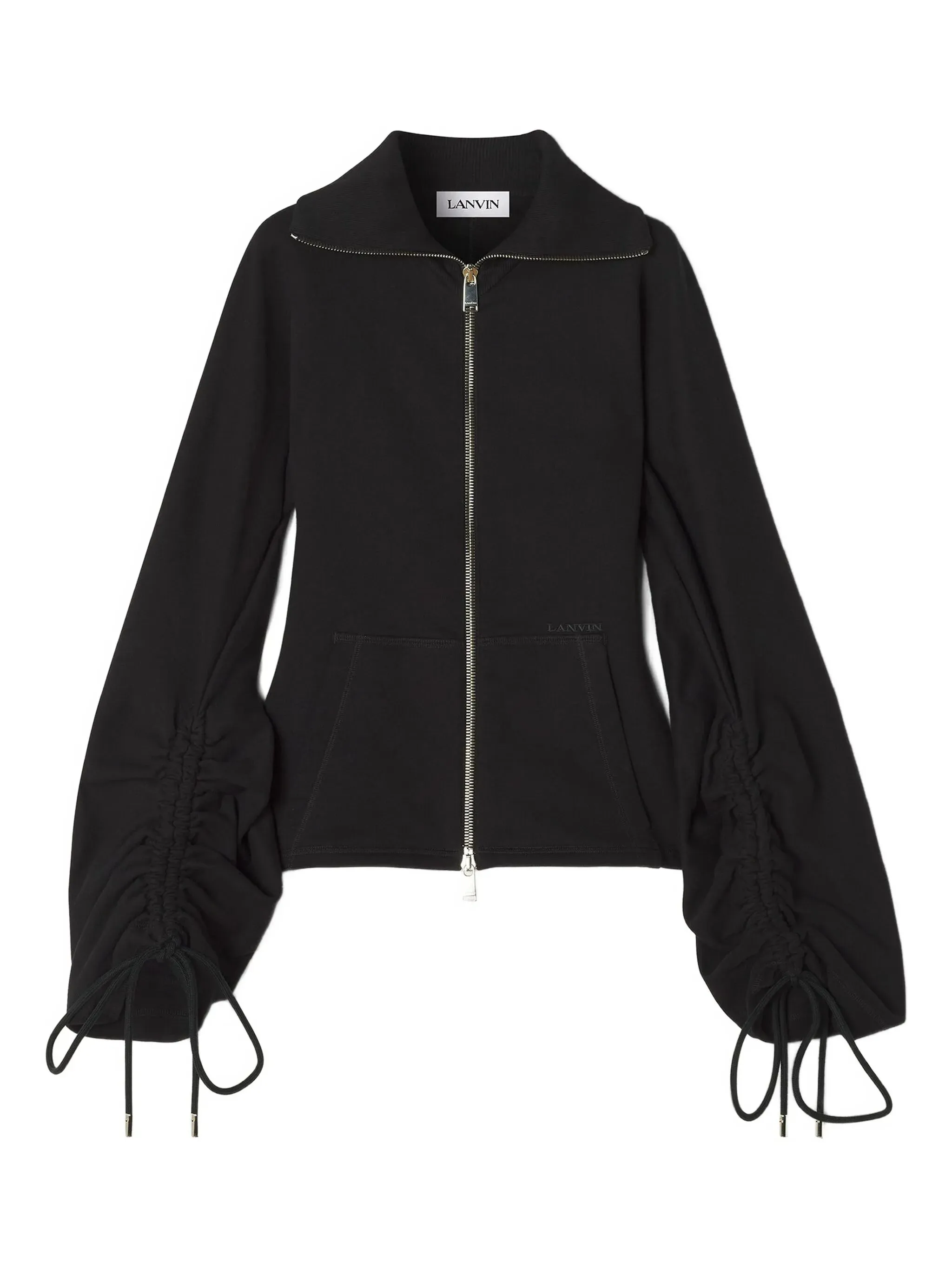 BLACK COTTON FULL ZIP JACKET sold by Lord & Taylor