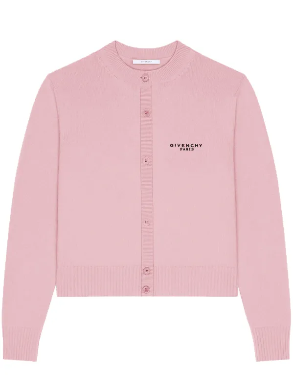 PINK & PURPLE WOOL CARDIGAN made by Givenchy