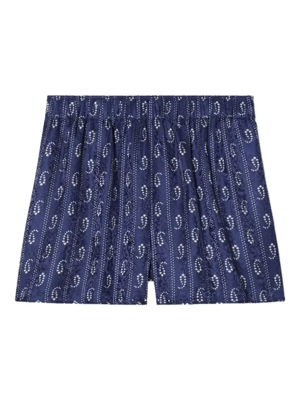 PRINTED SILK BLEND SHORTS sold by Lord & Taylor