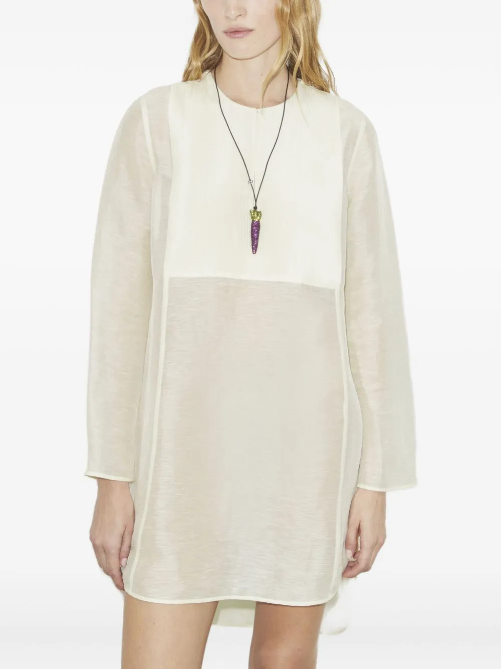 LINEN AND SILK TUNIC sold by Lord & Taylor product image thumbnail 3