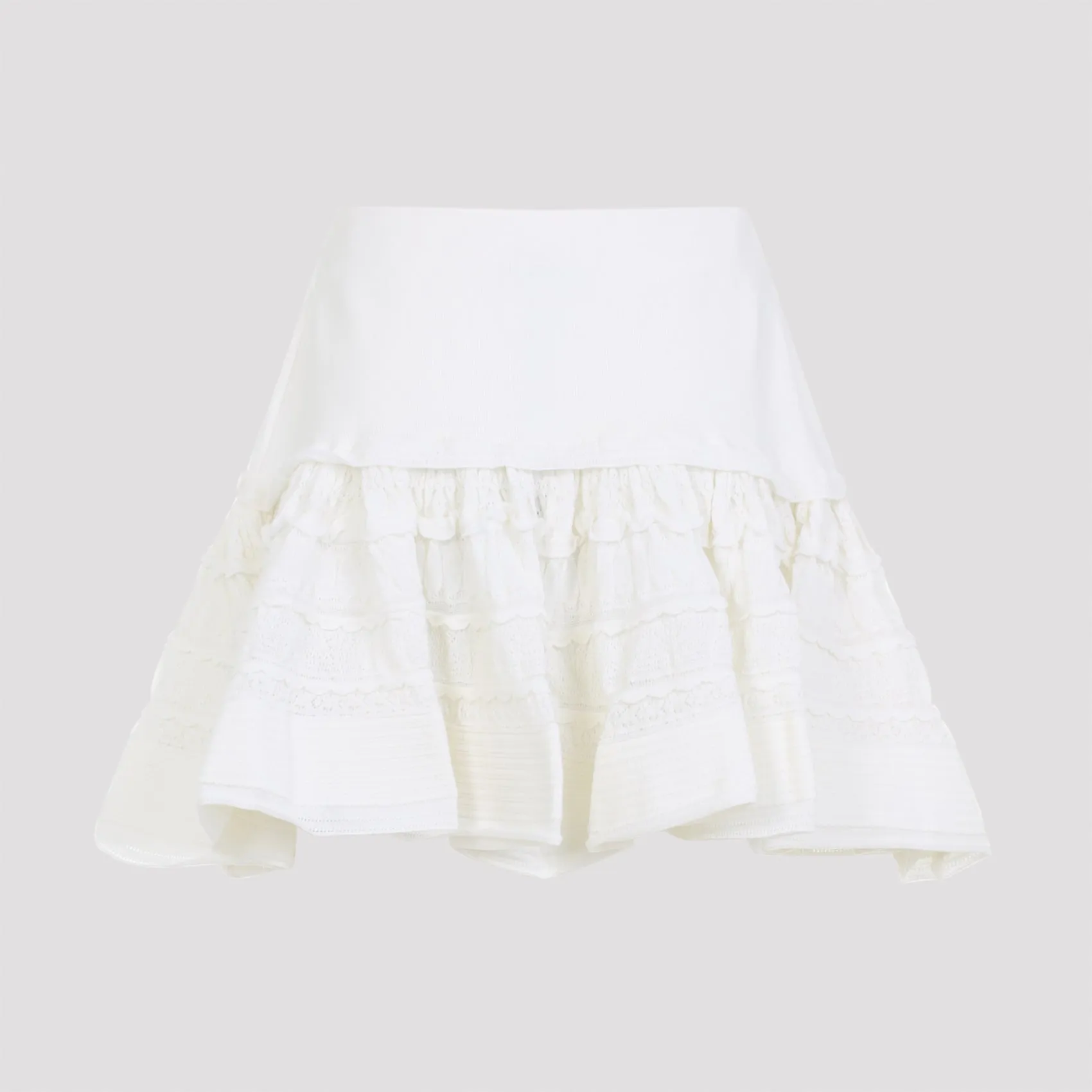 WHITE RUFFLE WOOL MINI SKIRT sold by Lord & Taylor product image thumbnail 4