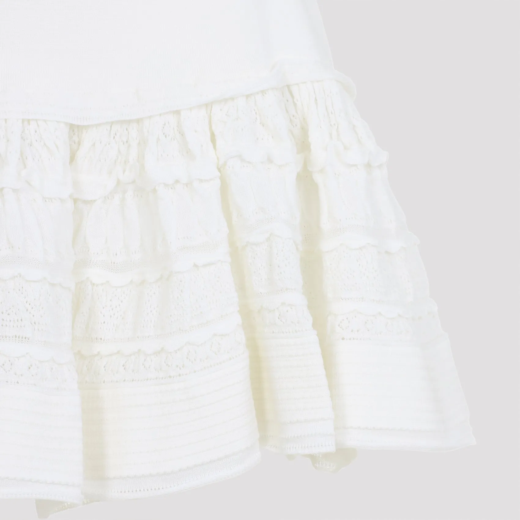 WHITE RUFFLE WOOL MINI SKIRT sold by Lord & Taylor product image thumbnail 5