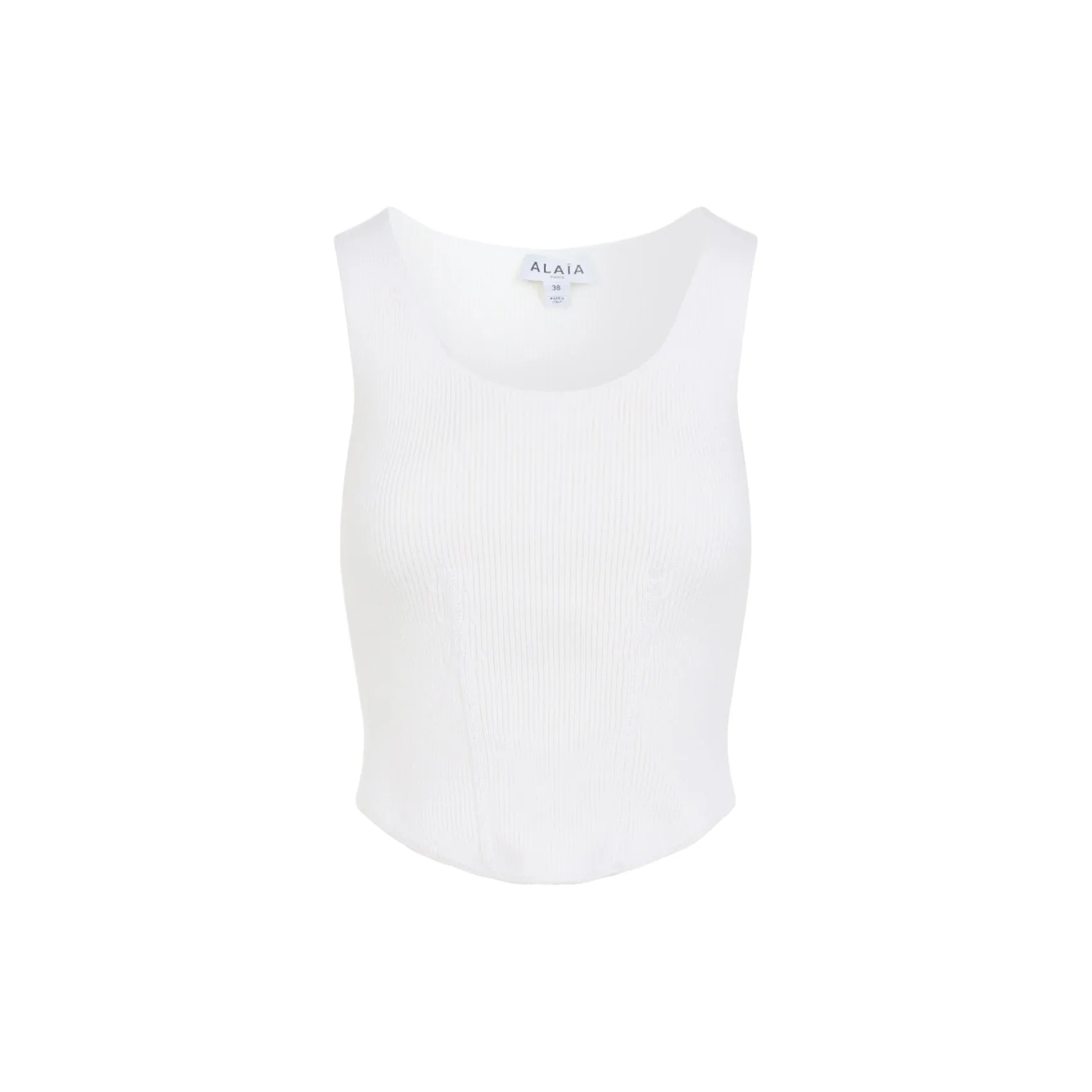 WHITE CORSET WOOL TOP sold by Lord & Taylor product image thumbnail 2