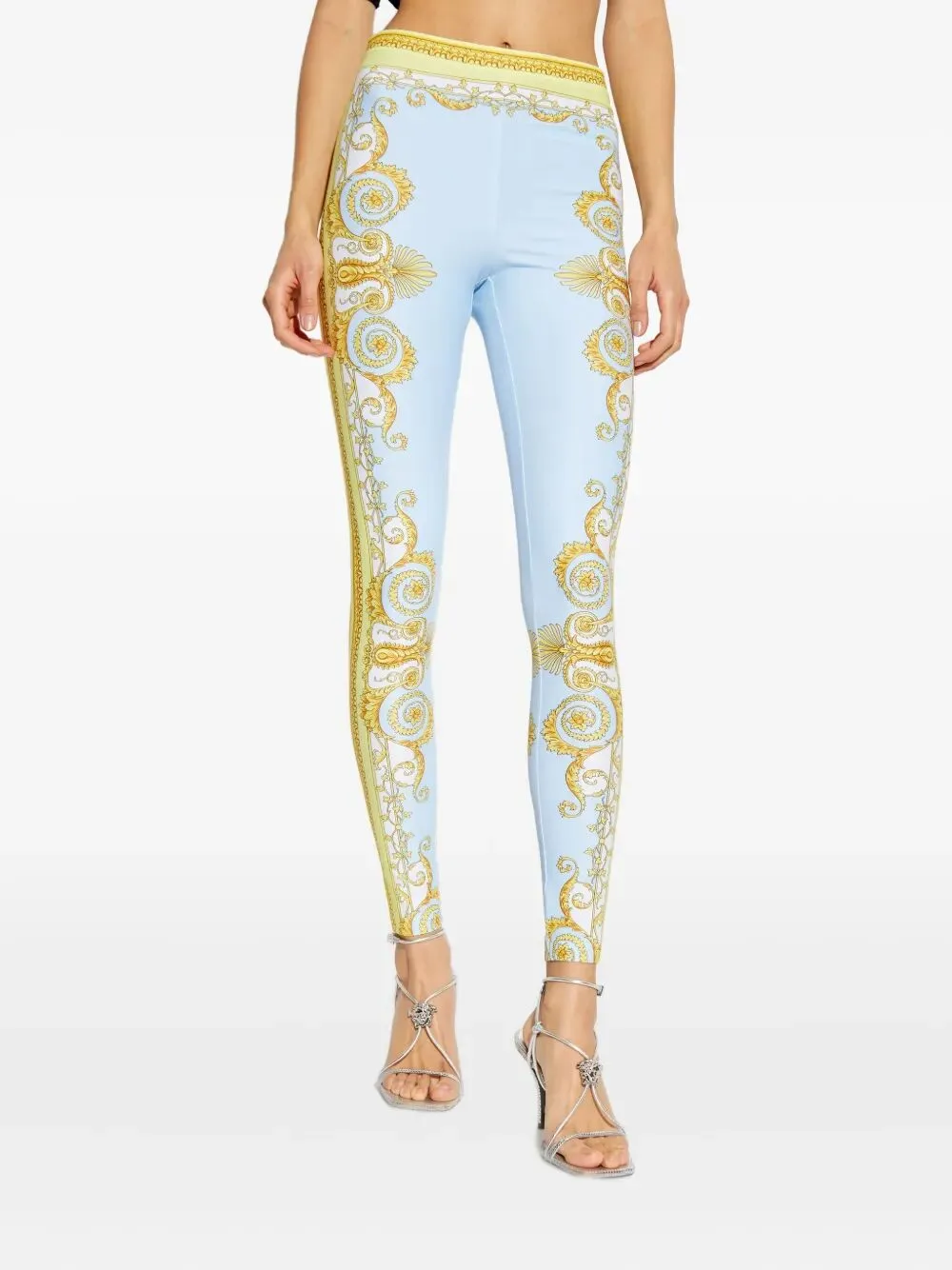 BAROQUE-PRINT LEGGINGS sold by Lord & Taylor product image thumbnail 4