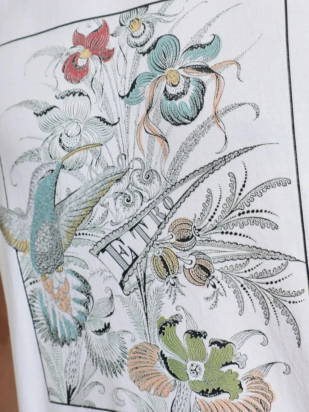 FLORAL-PRINT COTTON T-SHIRT sold by Lord & Taylor product image thumbnail 4