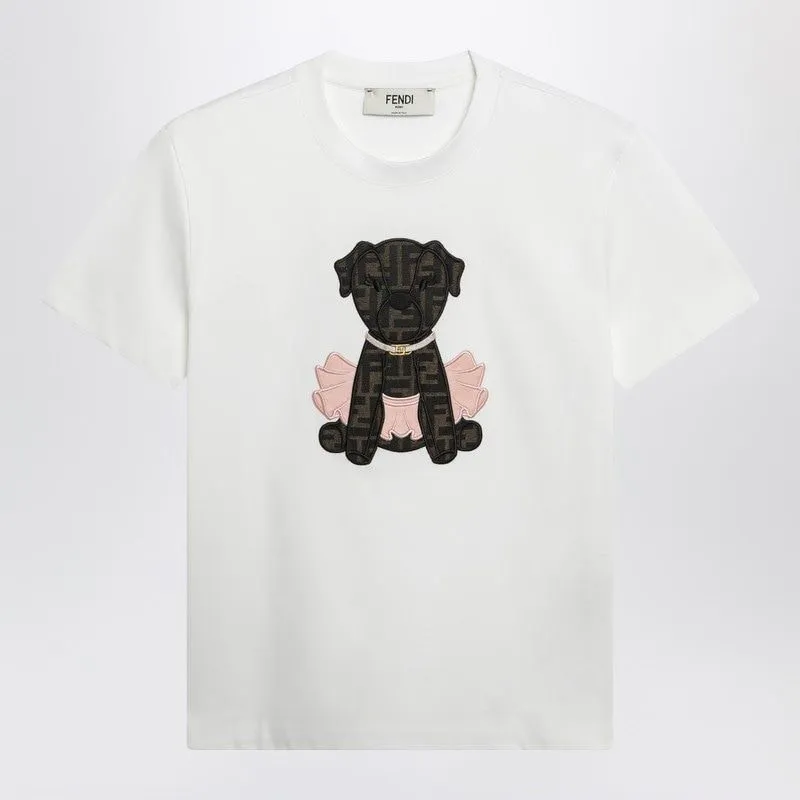 FENDI ITINA COTTON T-SHIRT WITH CHARM sold by Lord & Taylor