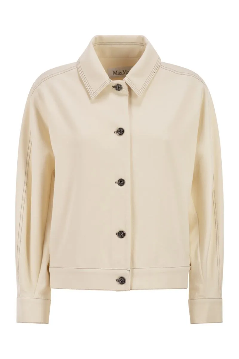 MXPNETTARE - DENIM-EFFECT JERSEY JACKET sold by Lord & Taylor