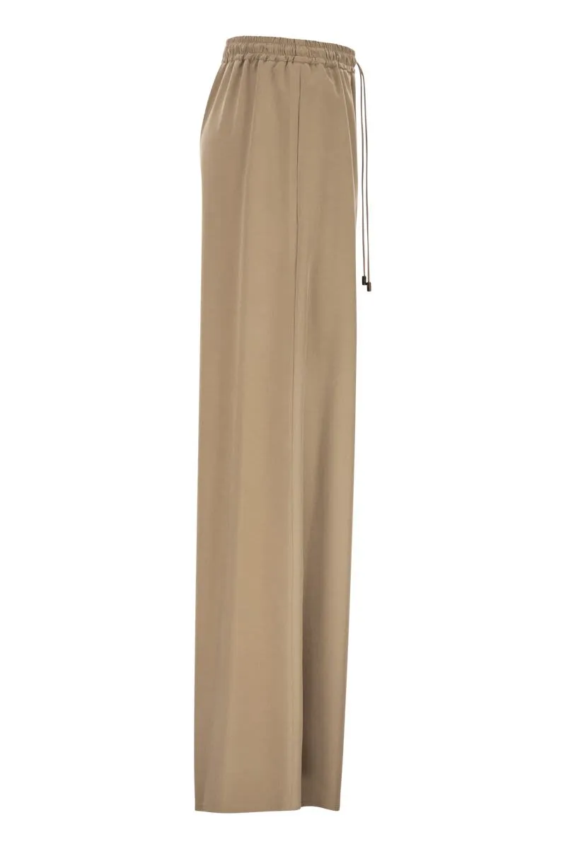 MXMGENERO - WIDE-LEG TROUSERS IN WASHED SILK sold by Lord & Taylor product image thumbnail 3