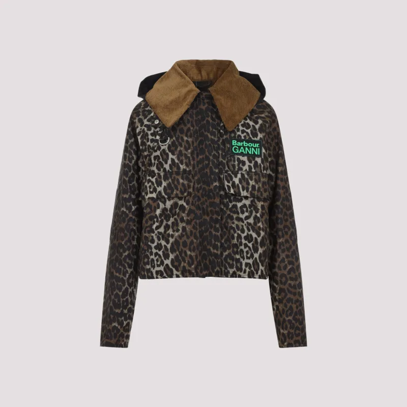 LEOPARD ANORAK WAX COTTON JACKET sold by Lord & Taylor