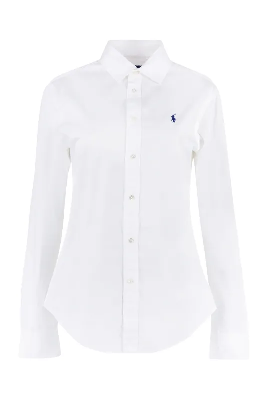 LOGO EMBROIDERY COTTOND SHIRT sold by Lord & Taylor