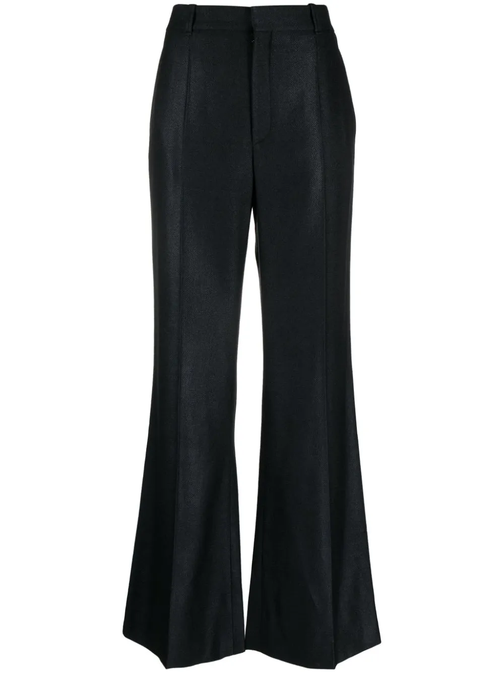 WOOL AND SILK BLEND FLARED LEG TROUSERS sold by Lord & Taylor