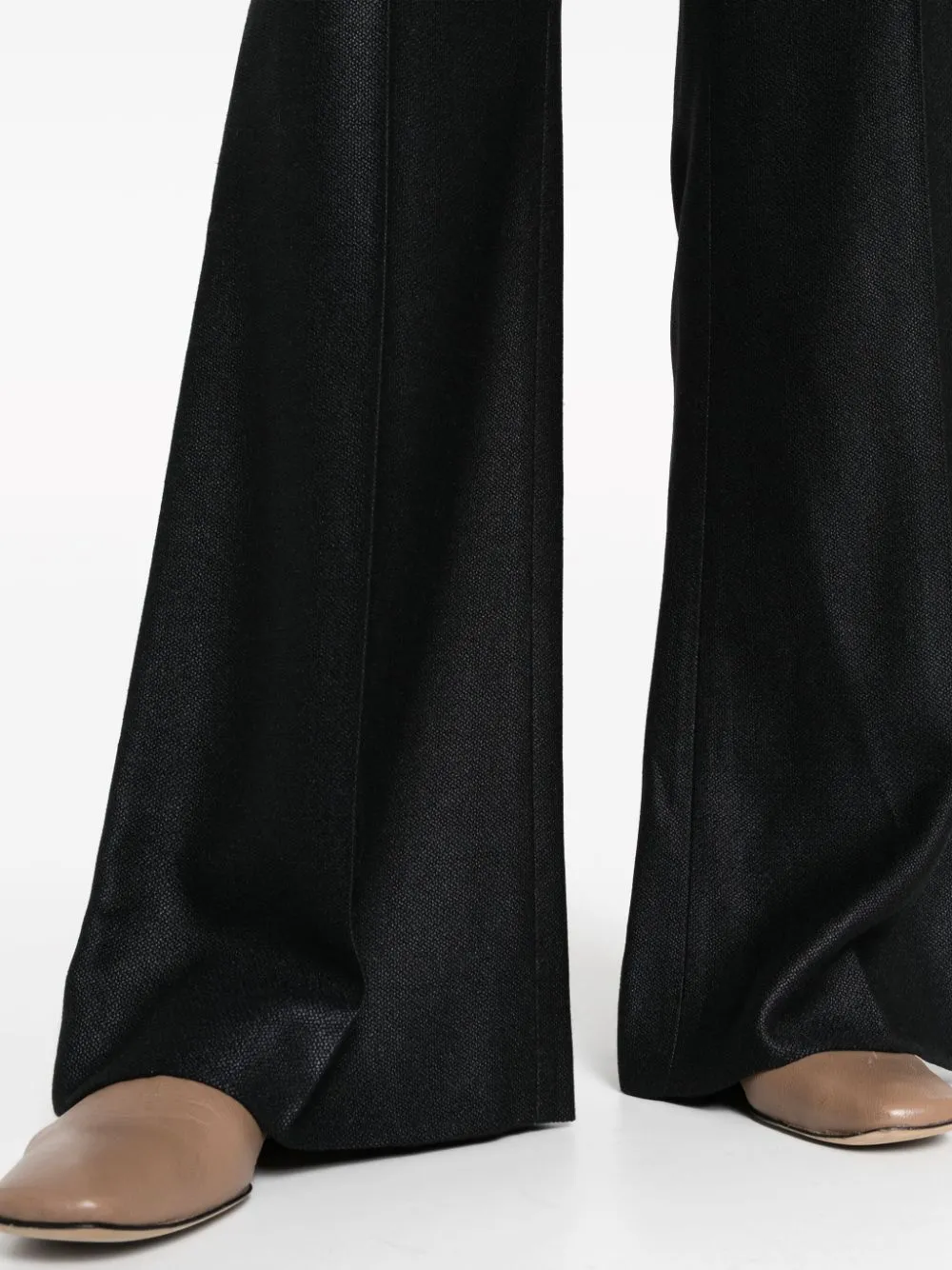 WOOL AND SILK BLEND FLARED LEG TROUSERS sold by Lord & Taylor product image thumbnail 5