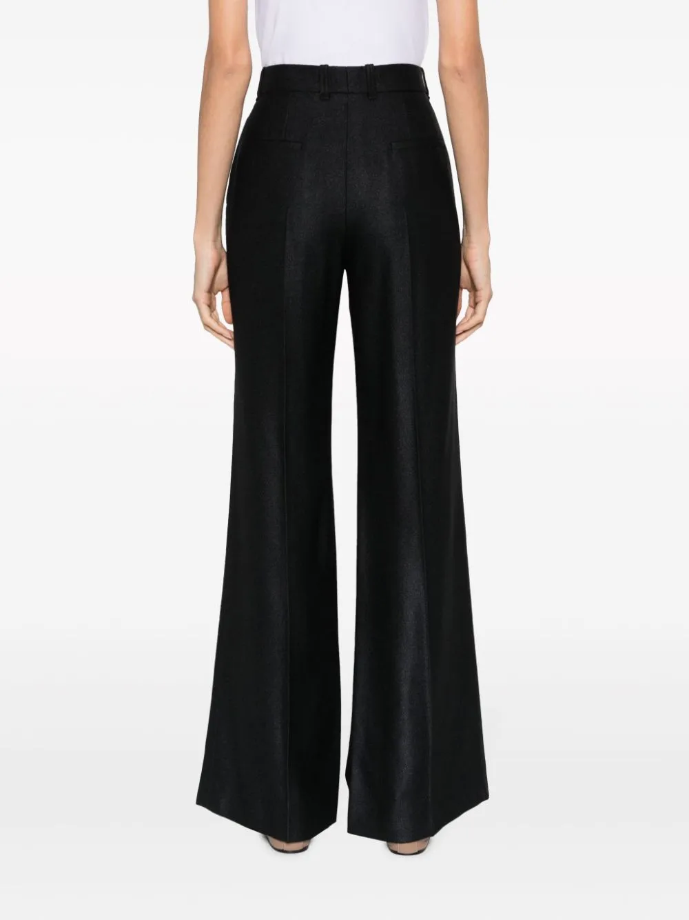 WOOL AND SILK BLEND FLARED LEG TROUSERS sold by Lord & Taylor product image thumbnail 2